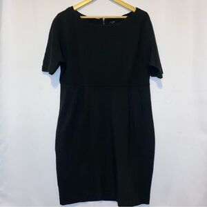 Ann Taylor Black Sheath Dress Size 8